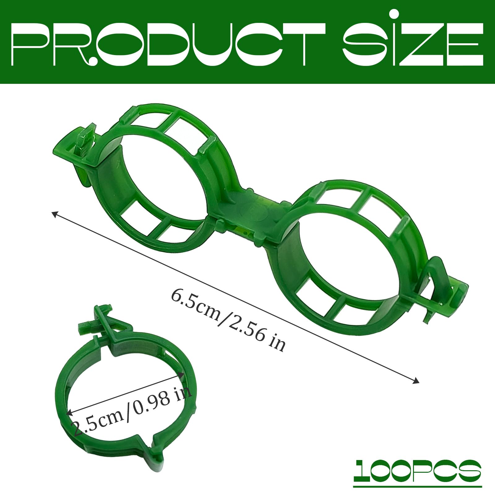 Clip En Plastique Sécurisé Pour Plantes, Clips Support Pour Attacher