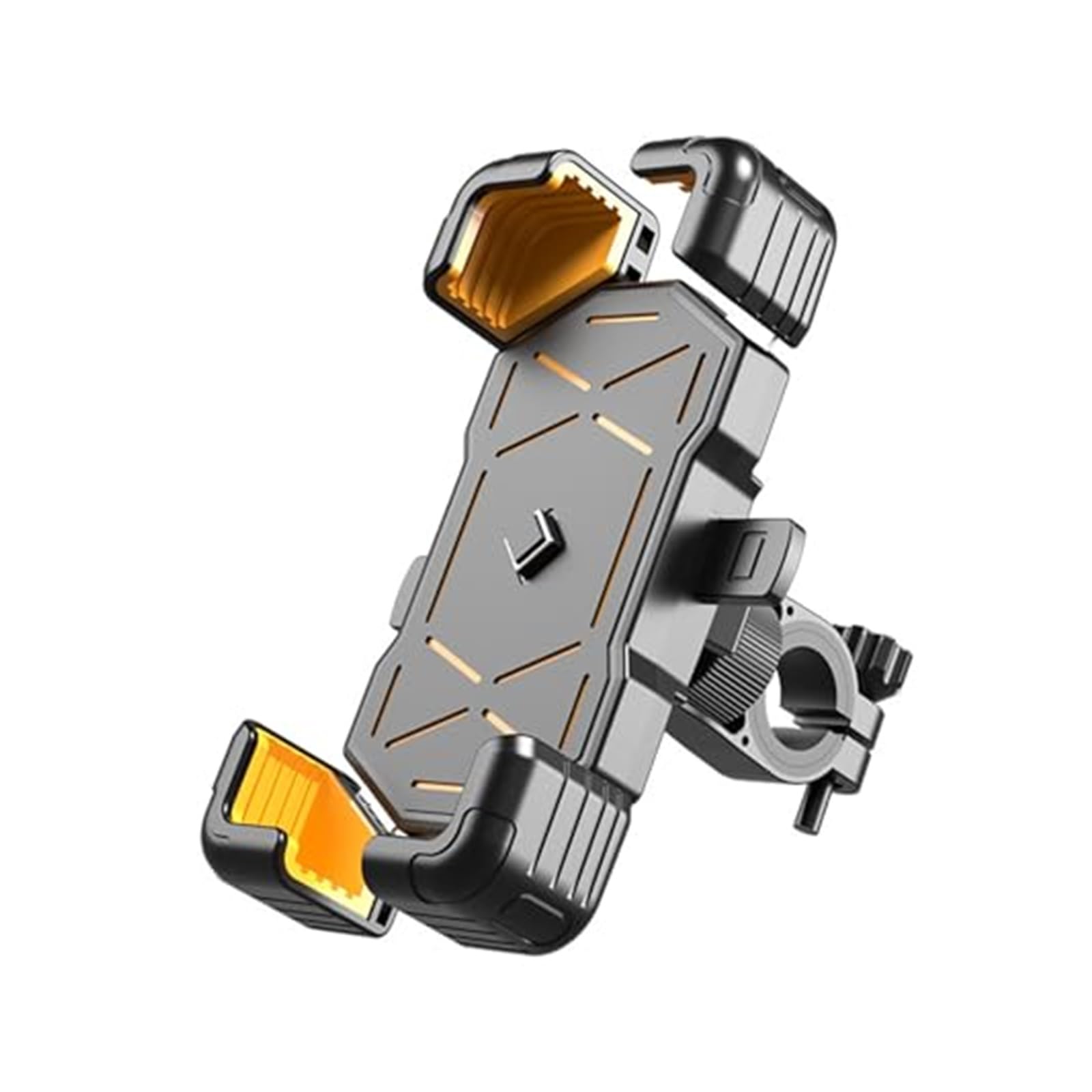 Soporte teléfono bicicleta Para Peugeot Para Satelis 125 2006-2016 Soporte Montaje Teléfono Para Motocicleta Soporte Giratorio 360 ​​° Teléfono Bicicleta Prueba Golpes(‎Yellow)