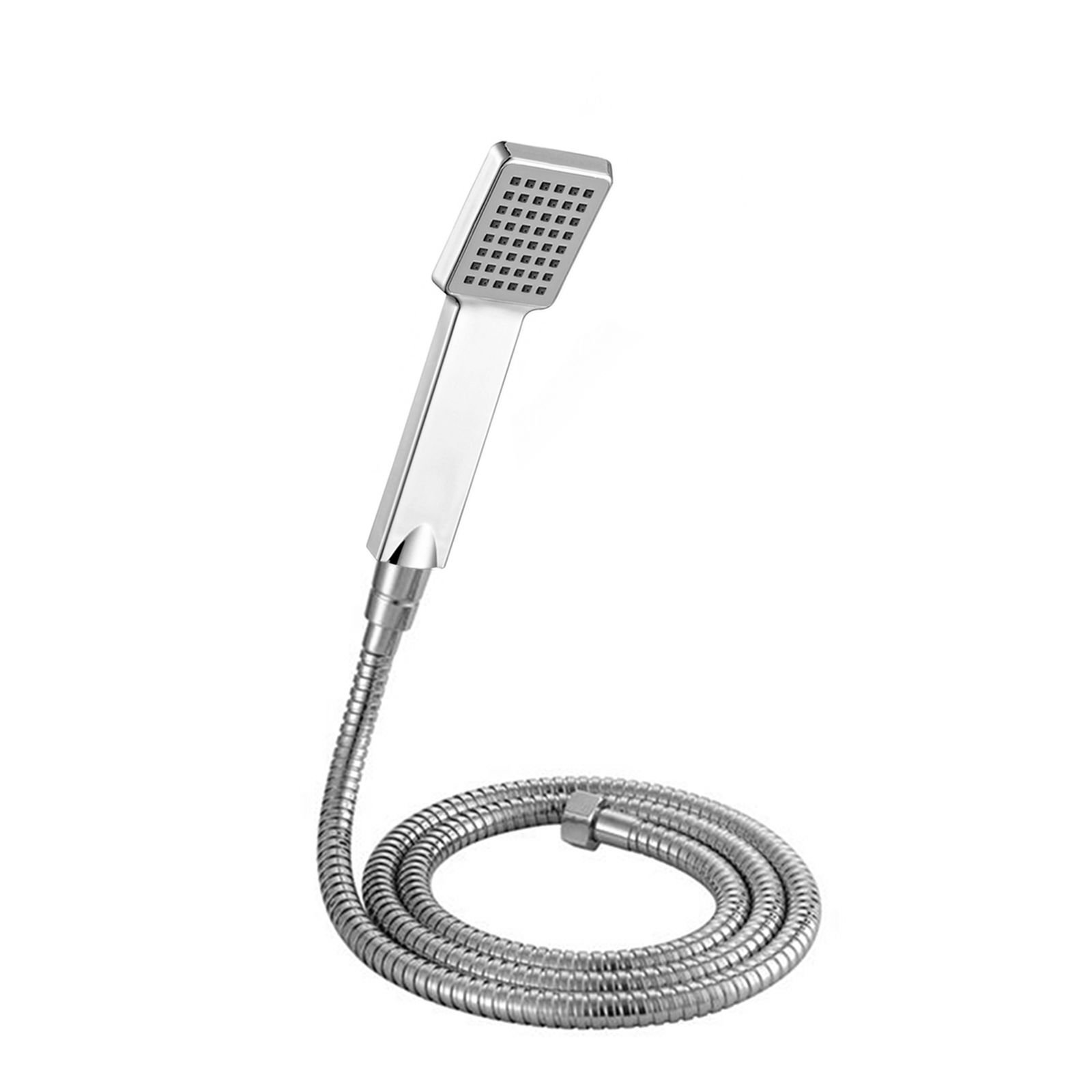 Housler Chrome Housler® Low Pressure Boosting Shower Head Combined With 12Mm Large Bore Shower Hose 1.5 Meter