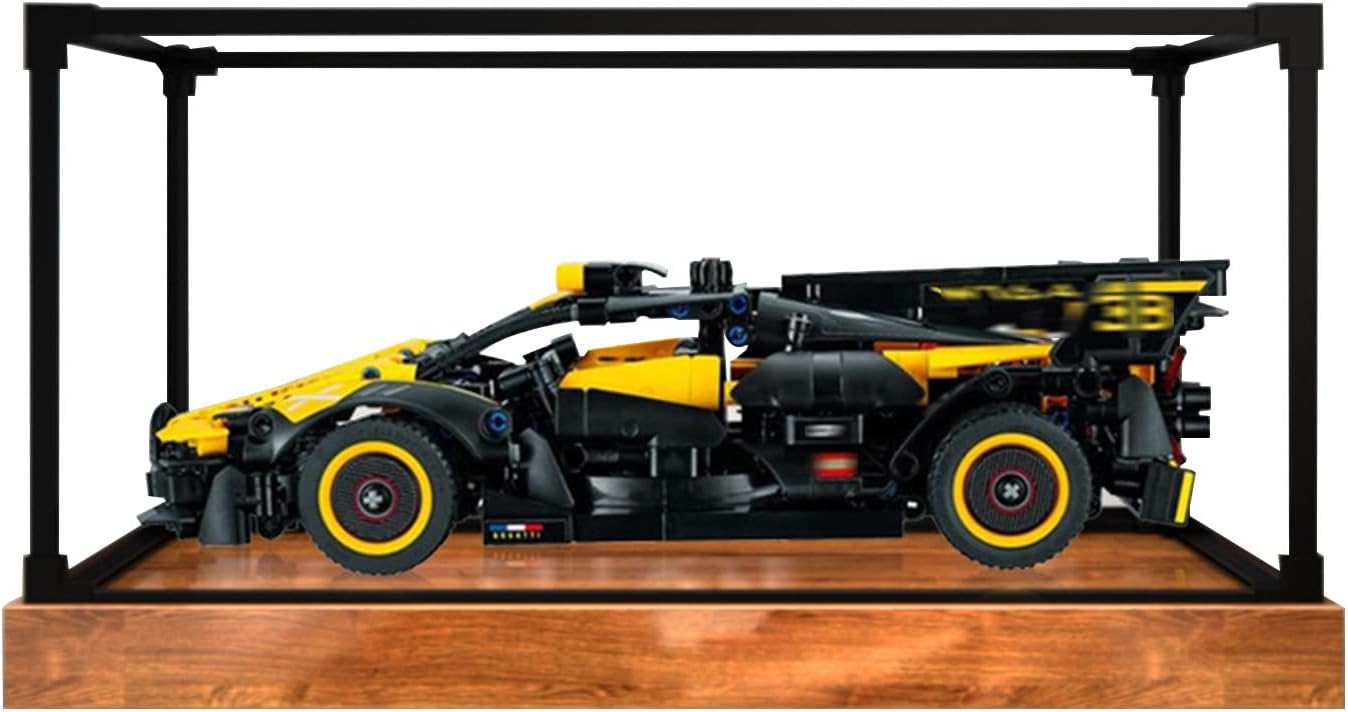 Acrylic Display Case for Lego-a 42151 Technic Bugatti Bolide Racing Car, Transparent Acrylic Display Case, Display Box (No Model) (B)
