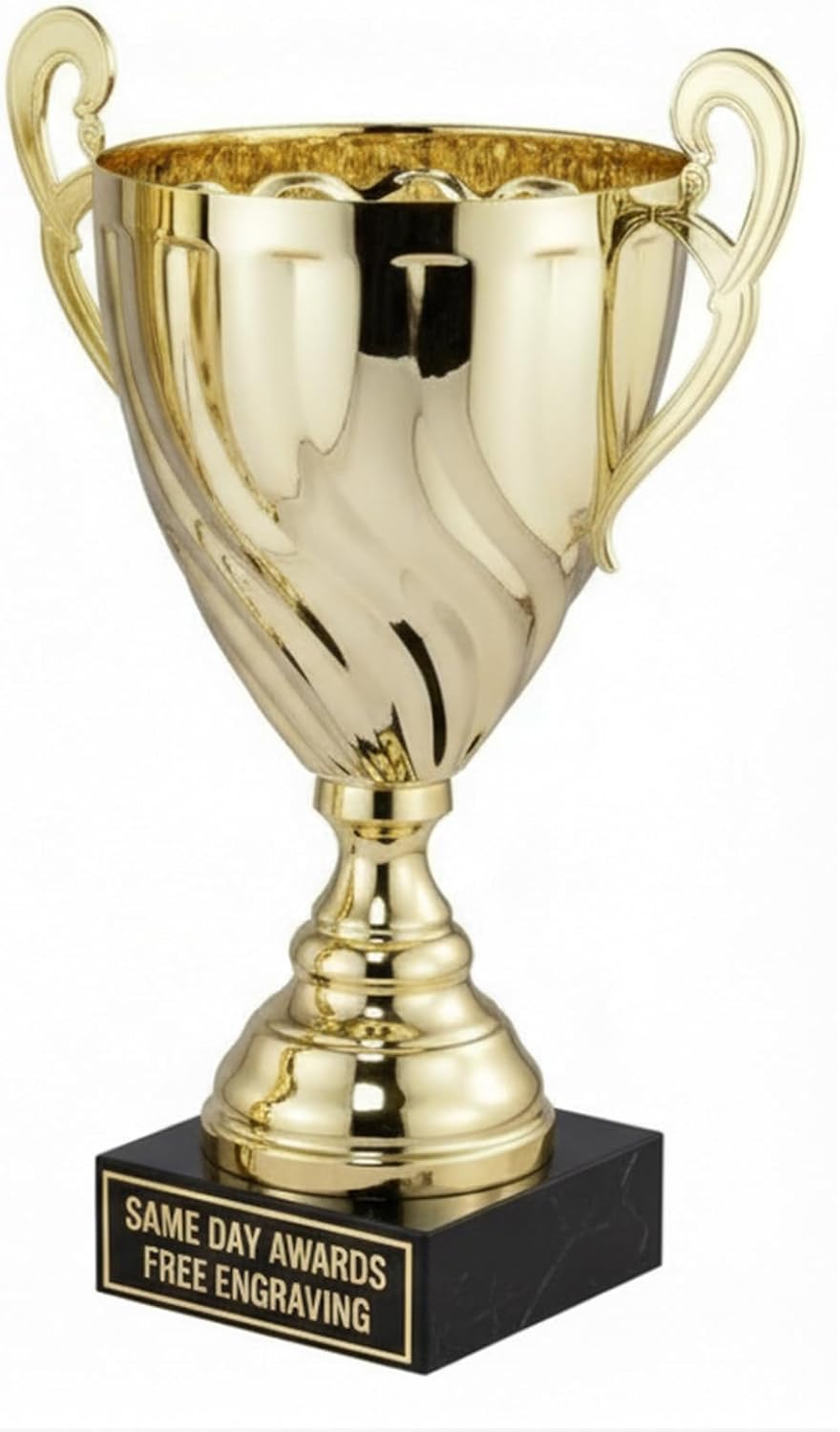 Boston Gold Cup Trophy Classic Metal Championship Award with Marble Base and Free Custom Engraving for Sports Tournaments and League Champions