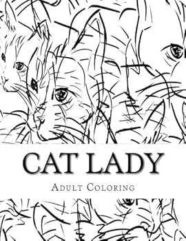 Paperback Cat Lady Coloring: Adult Coloring Book