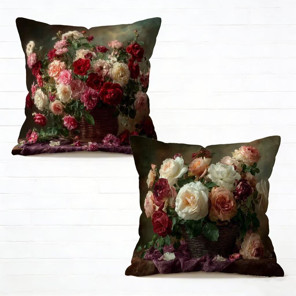 Housse de Coussin 55 x 55 pour Terrasse et Salon de Printemps