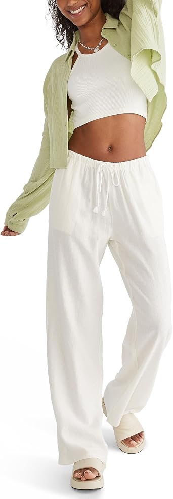 Aeropostale Womens Easy Linen Pant