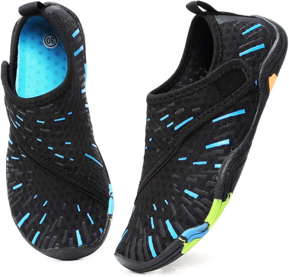  | FANTURE Girls & Boys Water Shoes Lightweight Comfort Sole Easy Walking Athletic Slip on Aqua Sock(Toddler/Little Kid/Big Kid) | Athletic & Outdoor