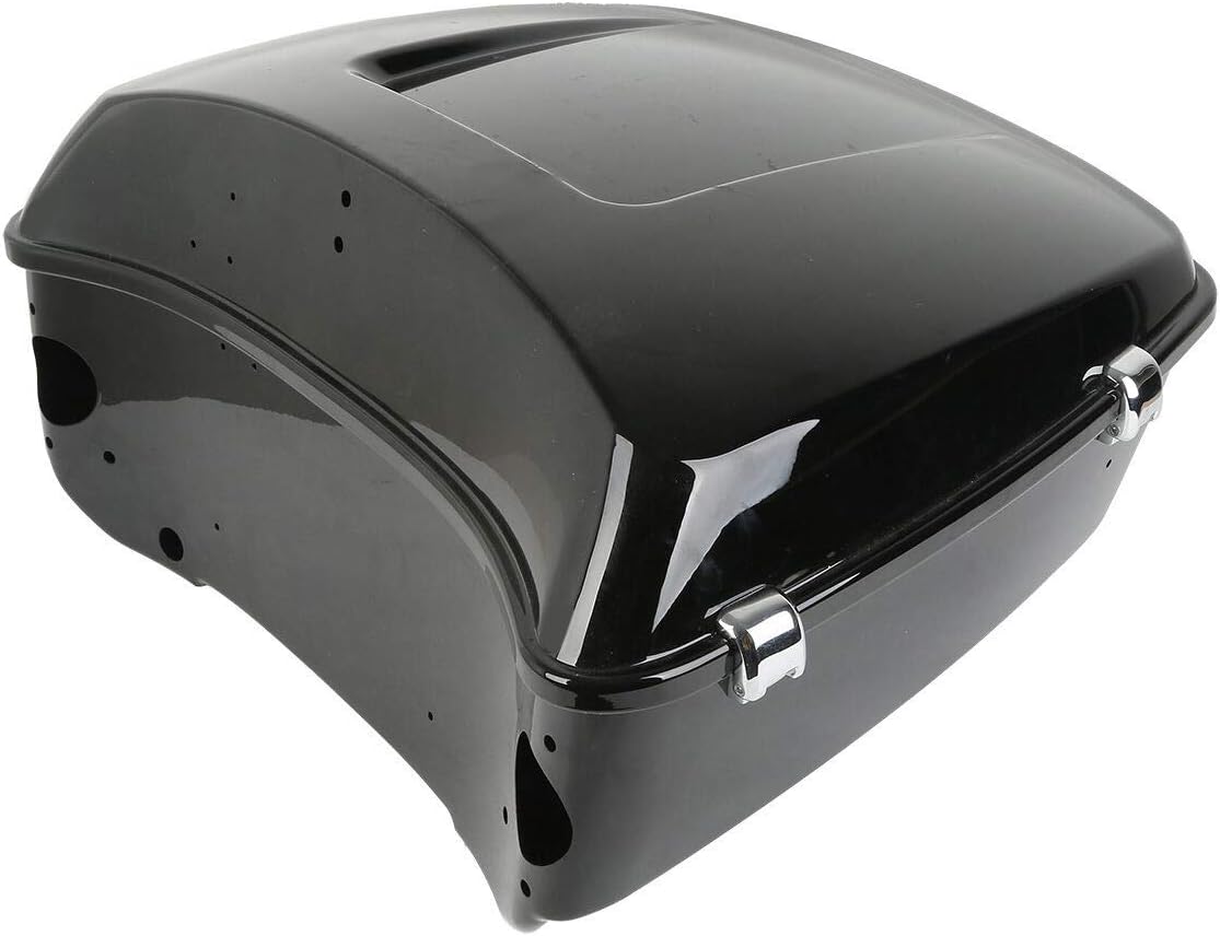 TCMT 13.7" King Motorcycle Trunk Box Backrest Luggage Rack 2 Up Mount Rack Base Plate Fit For Harley 2014-2025 Touring CVO Road King Road Glide Street Glide Electra Glide Pack