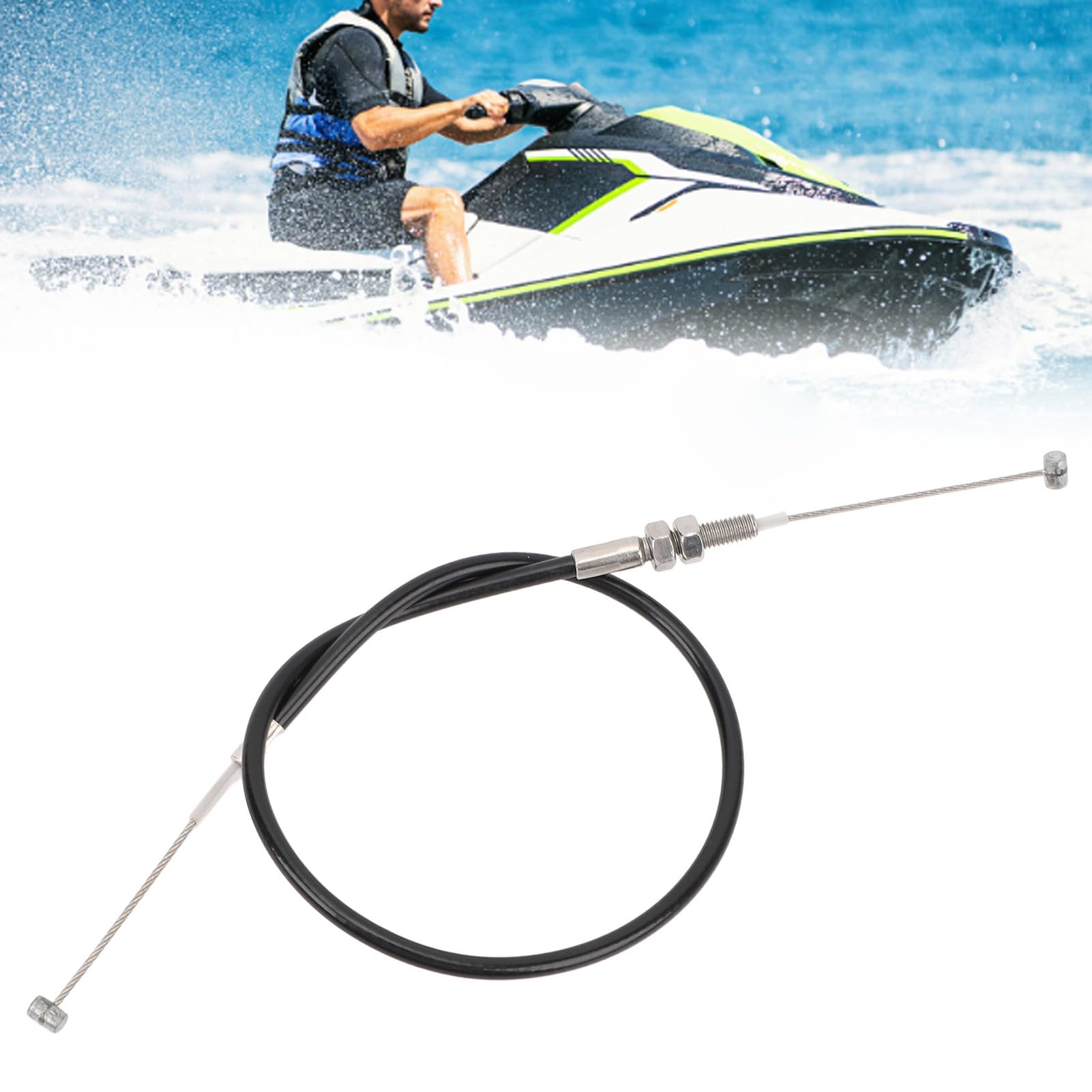 Natudeco Marine Throttle Cable Boat Steering Control Cables Boat Motor Throttle Cable for 2 Stroke 40HP Outboard Motors