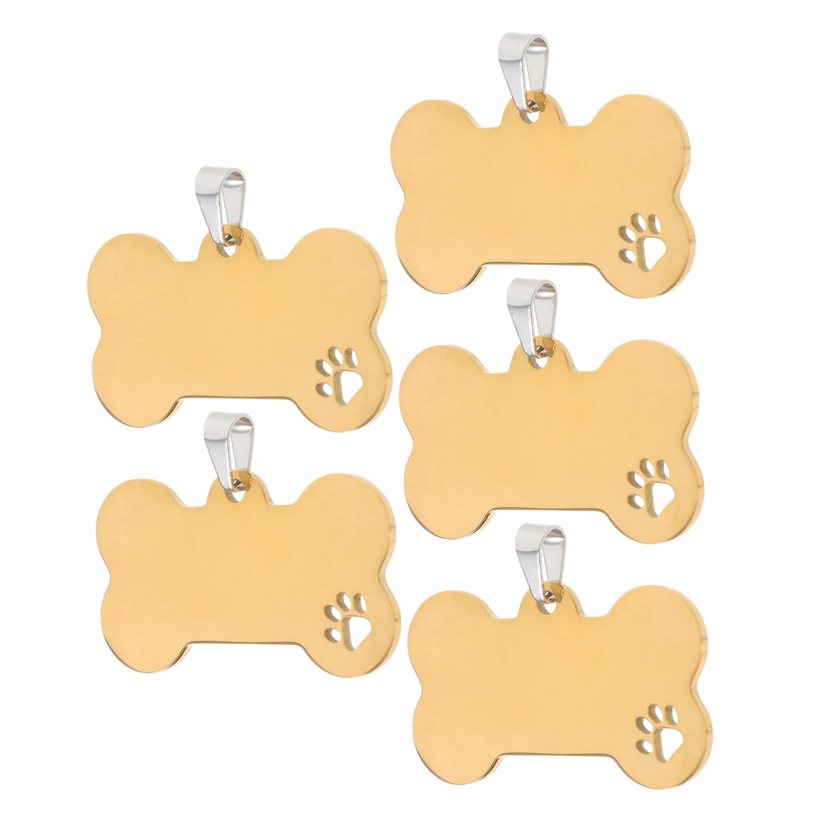 HANABASS 15 Pezzi Animali Domestici Etichette Per Cani Portatili Ciondoli Per Collare Per Cani Etichette Per Del Cane Per Fai Da Te Per Vuote Per Incisione