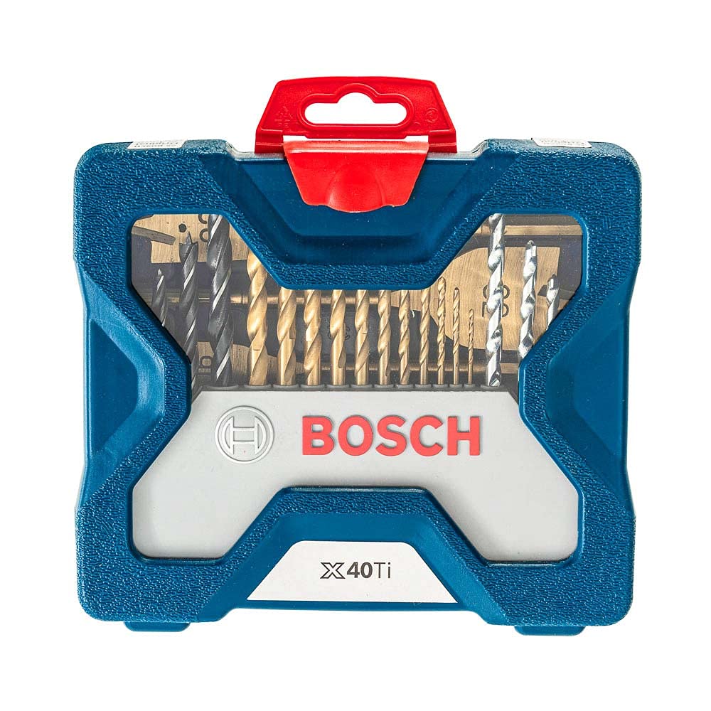 Bosch Professional Drill Bits And Screwdriver Bits Set, 40Piece, XLine Blue, Masonry+HssTin
