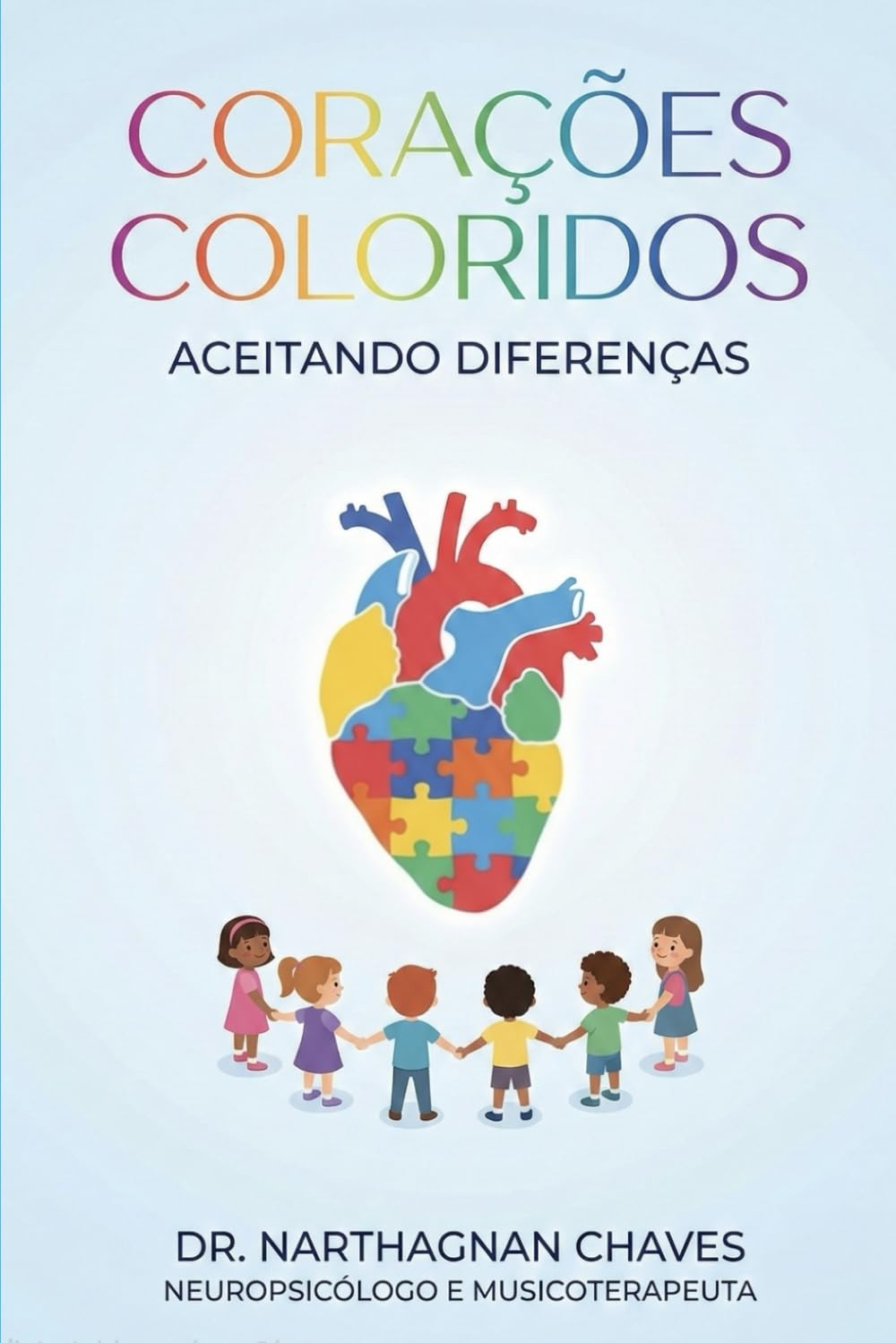 Corações Coloridos Aceitando Diferenças