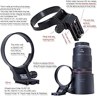 Vista 4 de Anillo de montaje de trípode de collar de lente de metal compatible con Canon RF 5.315 in f/1.8 L IS USM y estabilizador Arca Fit, soporte de lente