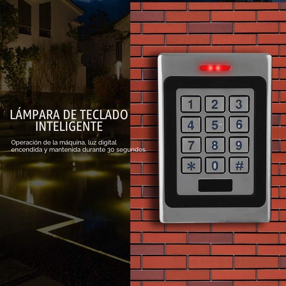 Controlador de Acceso con Teclado RFID Impermeable IP68 Tarjeta RFID Controlador de Acceso a la Puerta Teclado de Control de Acceso de Puerta de Seguridad para Entrada de Puerta