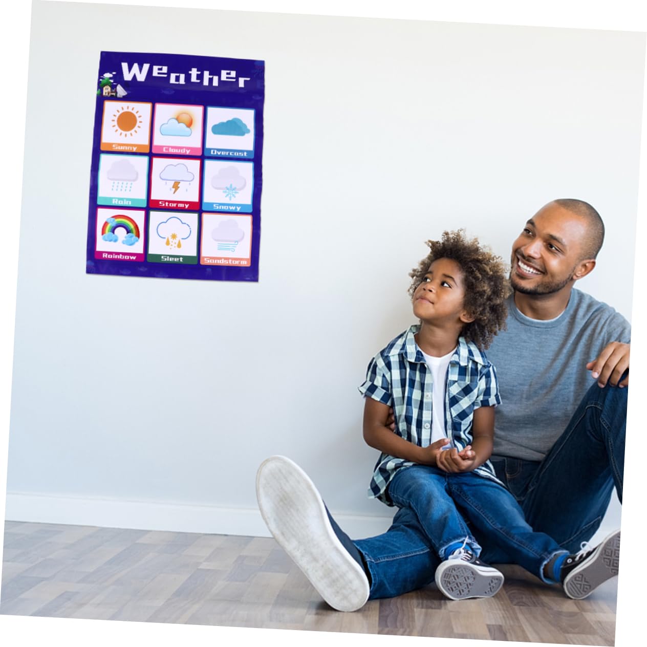 Housoutil Tableau Éducatif Mural pour Garçon et Filles, Léger et Petit, en Pp Colle au Dos, Affiche D'apprentissage pour Bébé, pour Éveil et Attention des Couleur Aléatoire Style Aléatoire