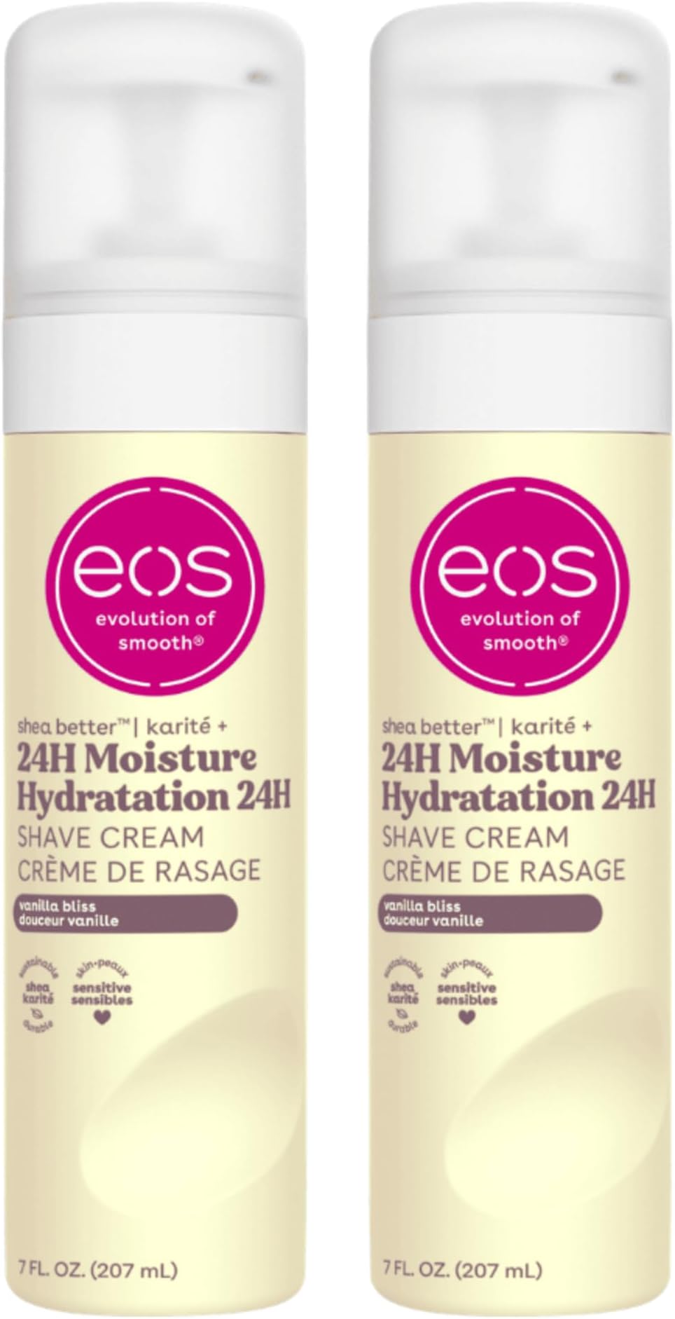 Shea Better Women's Shave Cream- Vanilla Bliss, Shea Butter Skin Care, Shaving Cream for Women, 14 fl oz, 2-Pack