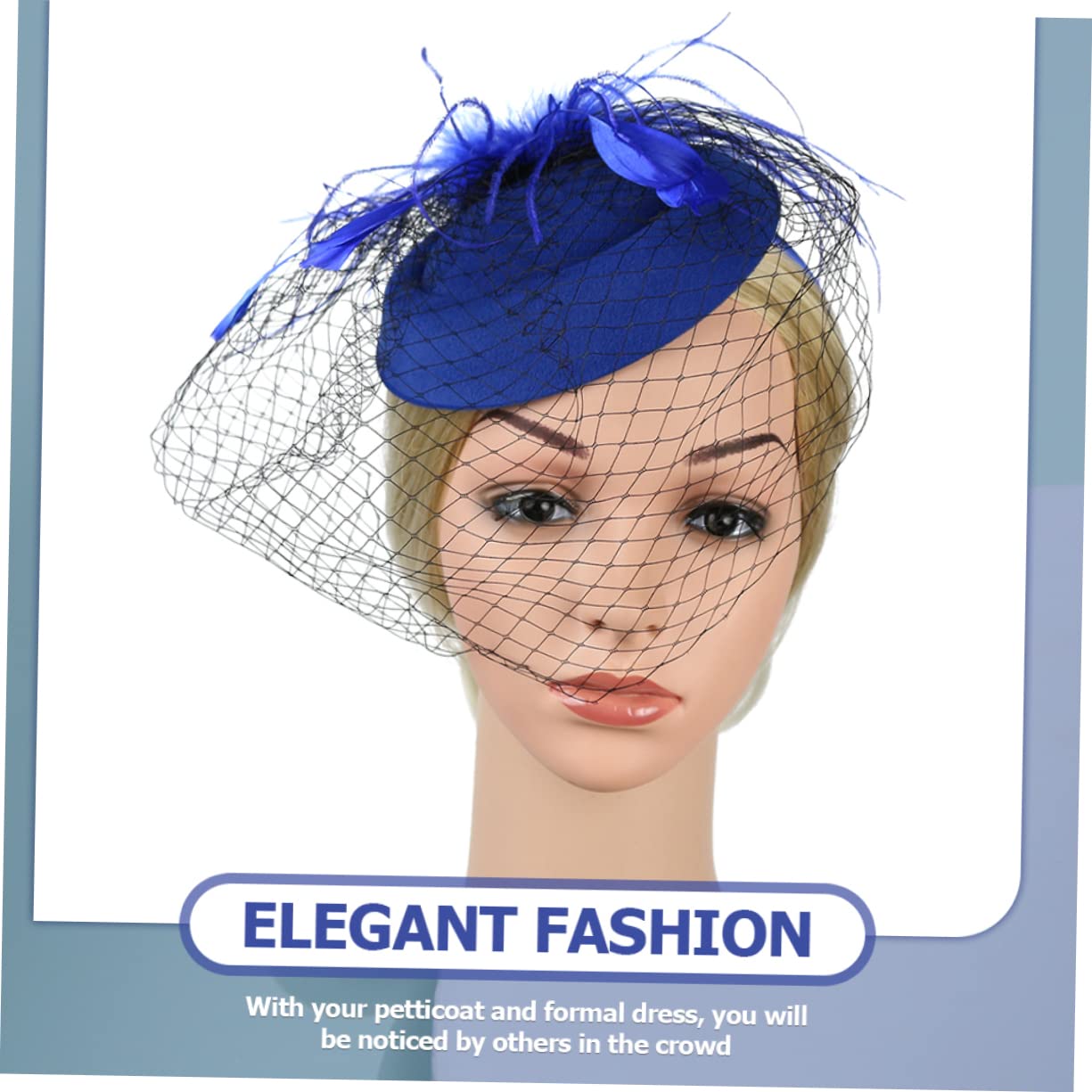 SHERCHPRY Berretti da donna Miss Berretti con fascia in rete, 2 pezzi