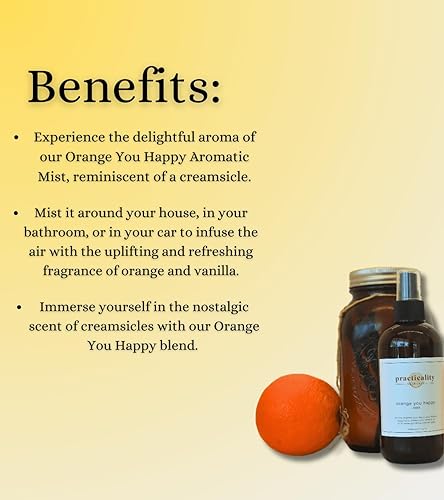 Miniatura 2 de Orange You Happy | Mezcla de aceites esenciales | Aerosol refrescante | Aromas de vainilla y naranja dulce | 8.0 onzas líquidas | 1 unidad