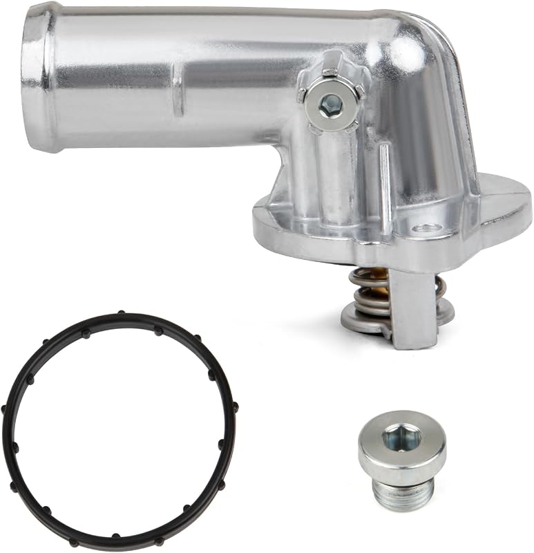 Carcaça da válvula termostática em alumínio MITZONE para Dodge Durango, Jeep Grand Cherokee e Wrangler JK – Kit