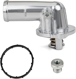 MITZONE Upgrade Aluminium Thermostat Housing Assembly Compatible with Dodge Durango Grand Cherokee 2011-2015 Wrangler JK 2012-2018 Replace 902-852 5184651AG 5184651AH
