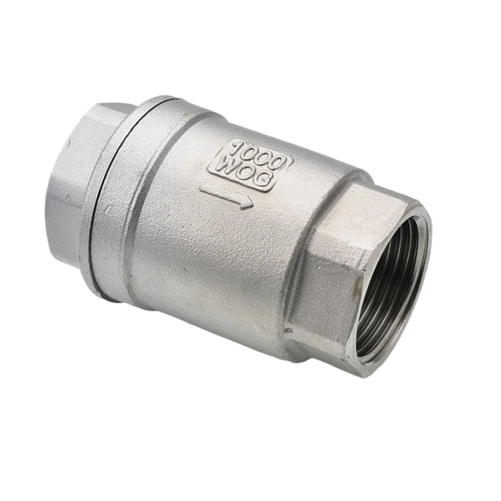 Stainless Steel (304) in-Line Spring Vertical Check Valve DN15-DN100 (1/2-2 "inch)(DN10,Rubber Seal)