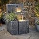 Springbrunnen Garten Arnusa Grada bepflanzbar mit LED Beleuchtung