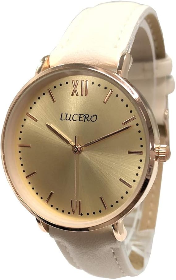 Amazon Lucero 腕時計 レディース 安い 日常防水 1年保証 クオーツ 時計 シンプル カジュアル ウォッチ レディース 日本製ムーブメント レディース腕時計 腕時計 通販