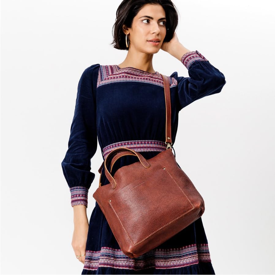 Portland Leather Goods Medium Crossbody Tote for Women – Handmade from the Finest Full-Grain Hides | Handmade - Image 3