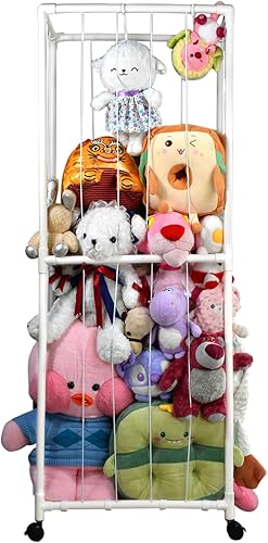 Large Stuffed Animal Zoo Storage Holder,Kids Toy Storage Organizer Shelf Basket,Plush Toy Storage Organizer Shelf for Nursery Play Room Bedroom