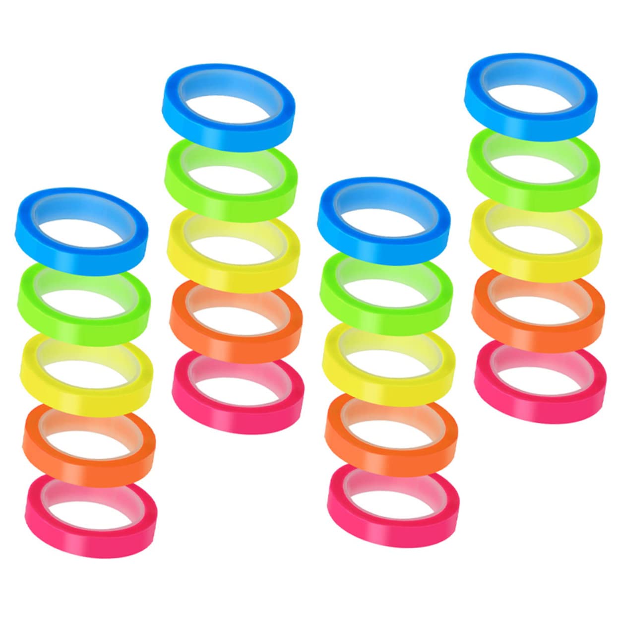 SHINEOFI 40rollos Pestañas Transparentes De Marcadores De Página Autoadhesivos Multifuncionales Para Material Escolar Resistente y Reposicionable Para y