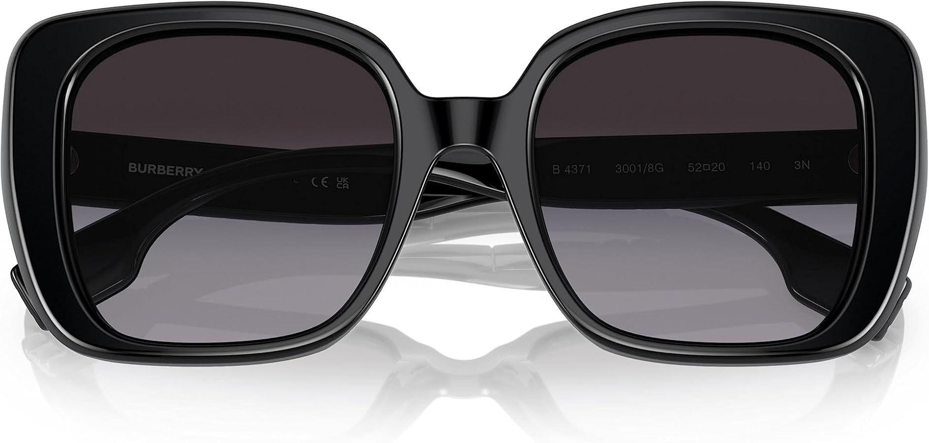 Amazon.com: BURBERRY Sunglasses BE 4371 30018G Helena Black Grey