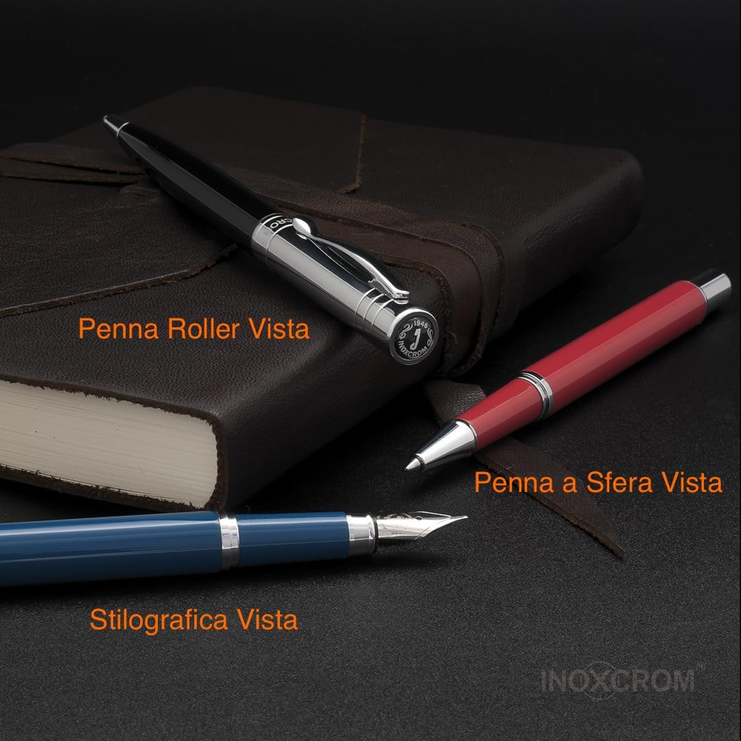 イノックスクロム(Inoxcrom) Inox Chrome 543594 Vista 0.7 Water-Based Ballpoint Pen, Red