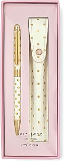 Kate Spade New York Black Ink Ballpoint Pen with Stylus Tip and Storage ...