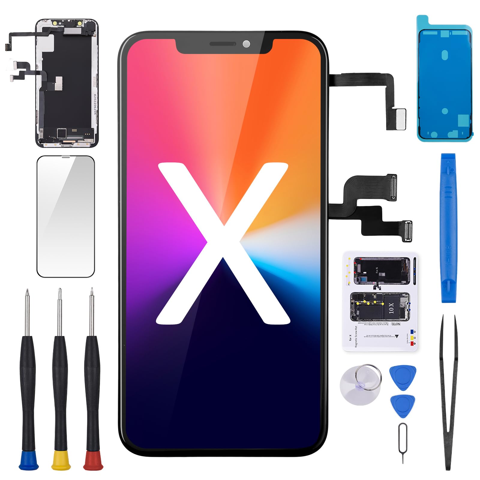 Amazon.com: BESJMYT for iPhone X Screen Replacement with Ear