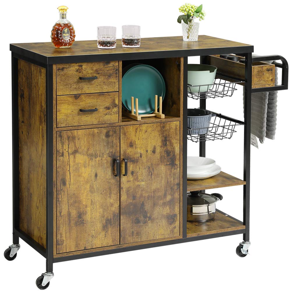 Buy Hasuit Kitchen Island Cart on Wheels, Rolling Kitchen Island with