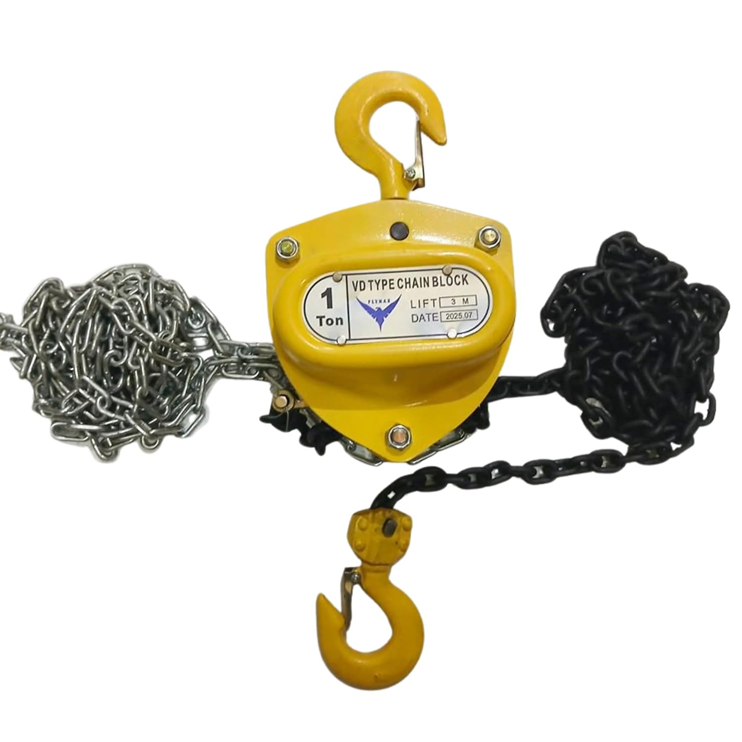 HYCO LABEL FLYAMX VD HEAVY DUTY Type Hand Chain Pulley Block, Heavy Duty Manual Hoist, 3 Meter Lift, Yellow Steel Construc... - Review, Price and Buying Guide