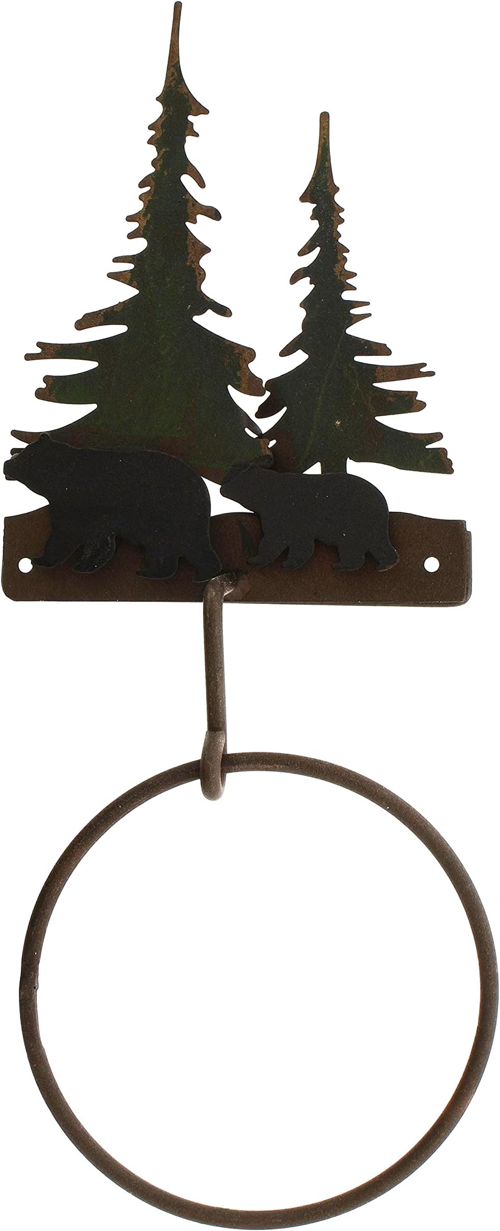 Distinctive Designs Black Bear Bathroom Accessory (Towel Holder), Medium