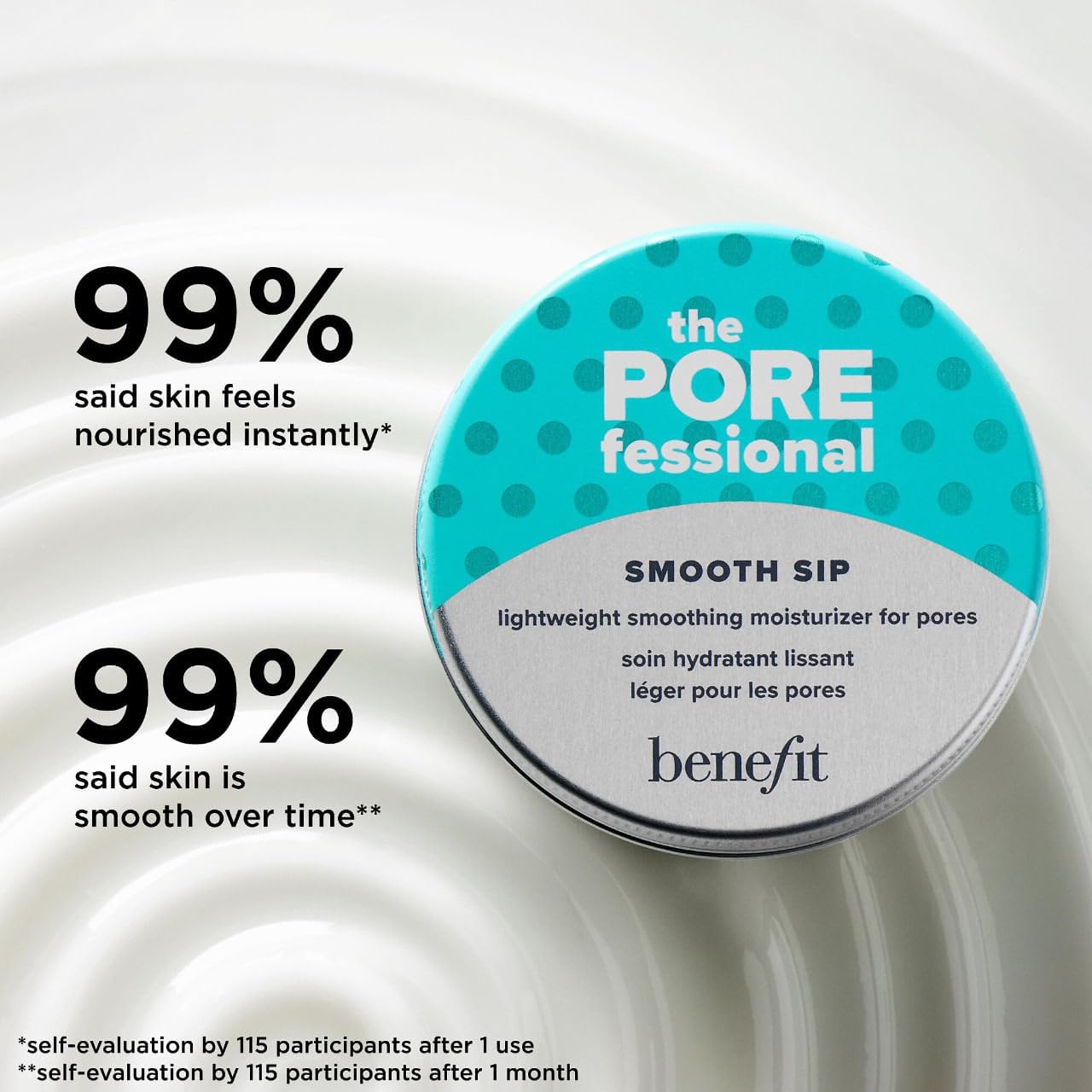 Benefit Matte Set Includes The POREfessional Primer [0.75 Fluid Ounces] + The Porefessional Smooth Sip Moisturizer [1.7 Fluid Ounces] Full Size Set UNBOXED