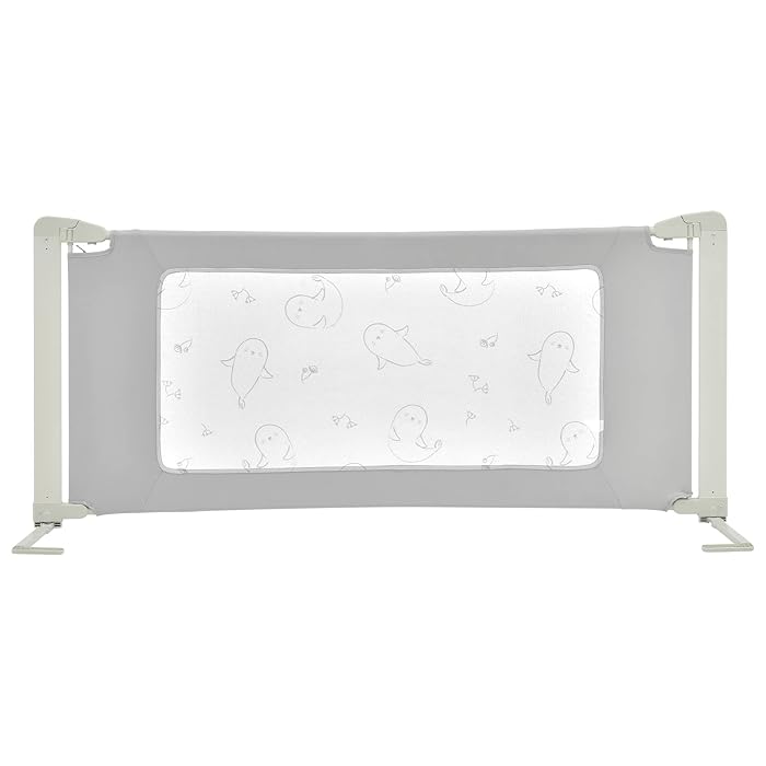 Buy COSTWAY Toddler Bed Rail, Height Adjustable Vertical Lift Baby Bed Guards with Double Safety