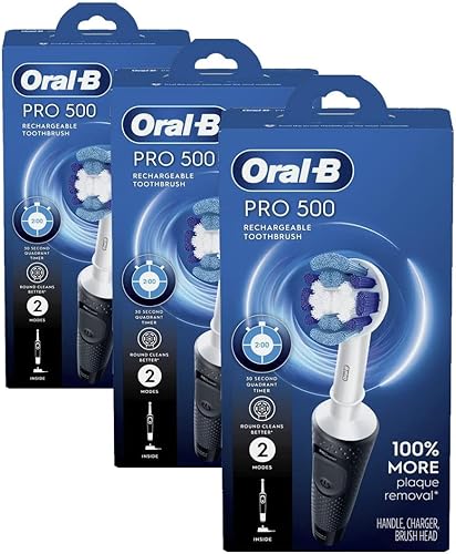 Miniatura 9 de Oral-B Pro 500 Cepillo de dientes eléctrico con (1) cabezal de cepillo, recargable, negro