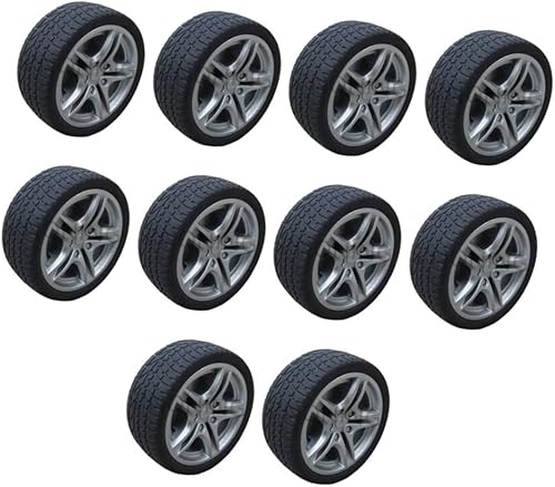 Miniatura 8 de EXCEART 30 piezas de accesorios de coche para juguetes de escritorio, miniaturas, neumáticos de juguete, evaluaciones de automóviles en carretera,