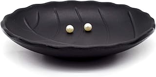 AUEAR, A5 Melamine Trinket Dish Decorative Jewelry Tray Dish Ring Holder Organizer for Jewelry Keys Food Safe Dishware Bla...