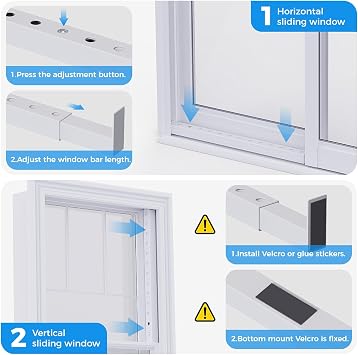 WooFog Security Window Security Bar (4 pcs)