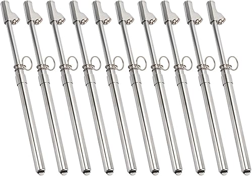 Miniatura 8 de Measureman Calibre de neumáticos de camión de doble cabezal resistente, 2 piezas, cuerpo de latón macizo, tobogán de aluminio, con gancho, rango de