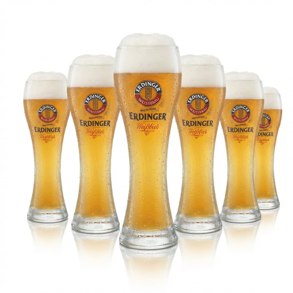 Rastal Erdinger - Juego de 6 vasos de cerveza (0,3 L)