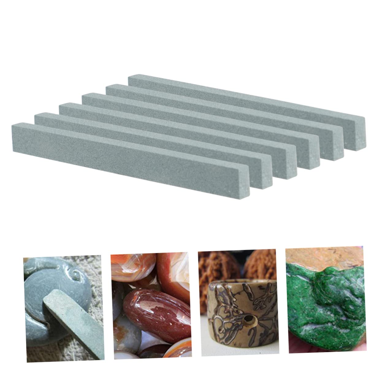 Gadpiparty 5pcs Sanding Strips Polishing Sticks for Crafts Grindstone Strips Safe Material for Wood