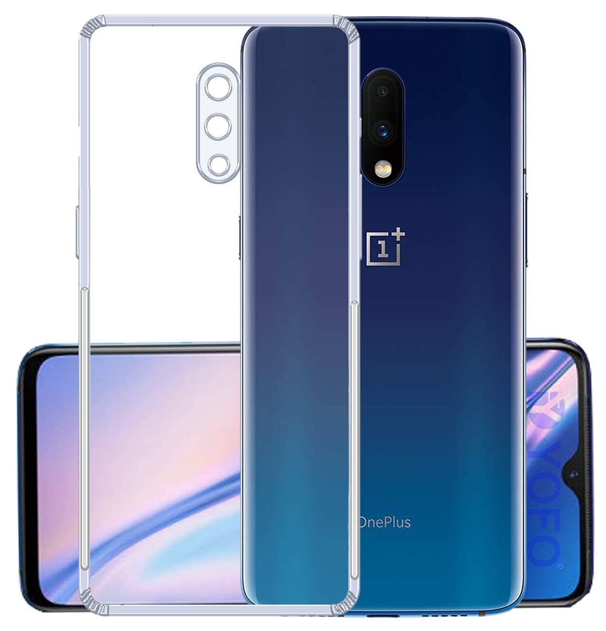Dashmesh Shopping Crystal Clear Back Cover Case for Oneplus 7 (Shockproof Clear Soft TPU Case | Camera Protection Bump | Cushioned Edges | Transparent) (B0BSG2ZV8K) Amazon Price History, Amazon Price Tracker