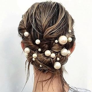 36Pcs High End White Bead Hairs Clip, Bridal Photography Dress, Makeup Plate, Hair Fork, Vintage French Elegant Hair Accessory
