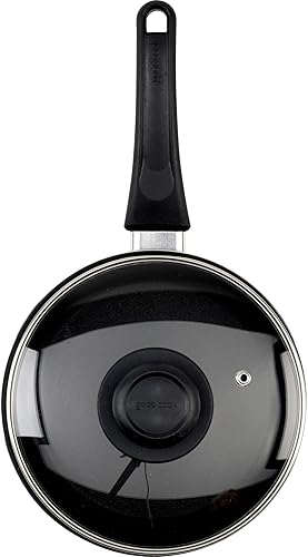 Miniatura 6 de Utensilio de cocina Good Cook con tapa, 11 pulgadas, antiadherente, negro, Cacerola, S, No adhesivo negro
