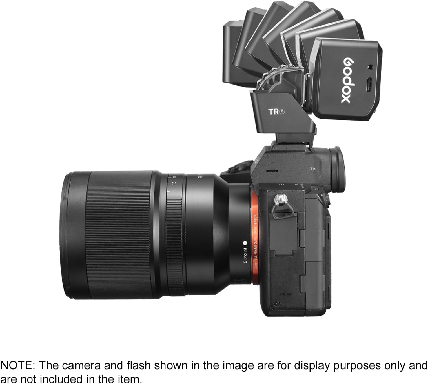 Godox TR-S TTL Hot Shoe Riser for Sony Camera, Hot Shoe Extender for Godox iT30Pro-S iT20-S iT22-S iM30 iM20 iM22 Mini Flash, 0-90° Tilt Adjustment, Raises 30mm Height, Reduce Lens Shadow