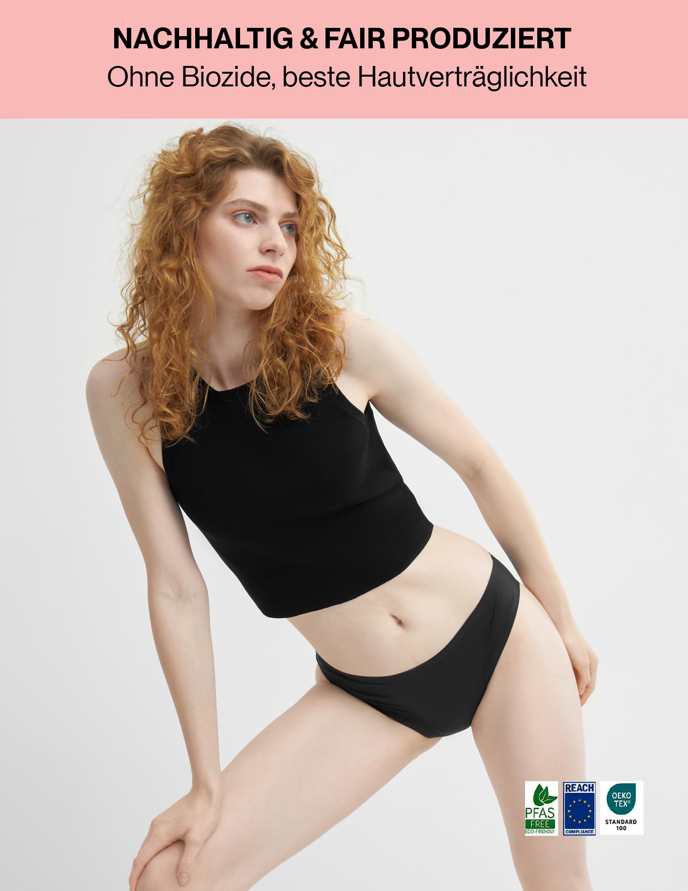 Perioden Unterwäsche 2er Set - mittlere bis leichte Blutung/bis zu 3 Tampons - Bequeme Periodenslips Damen nahtlos saugstark auslaufsicher geruchshemmend - ohne Biozide - S / 36