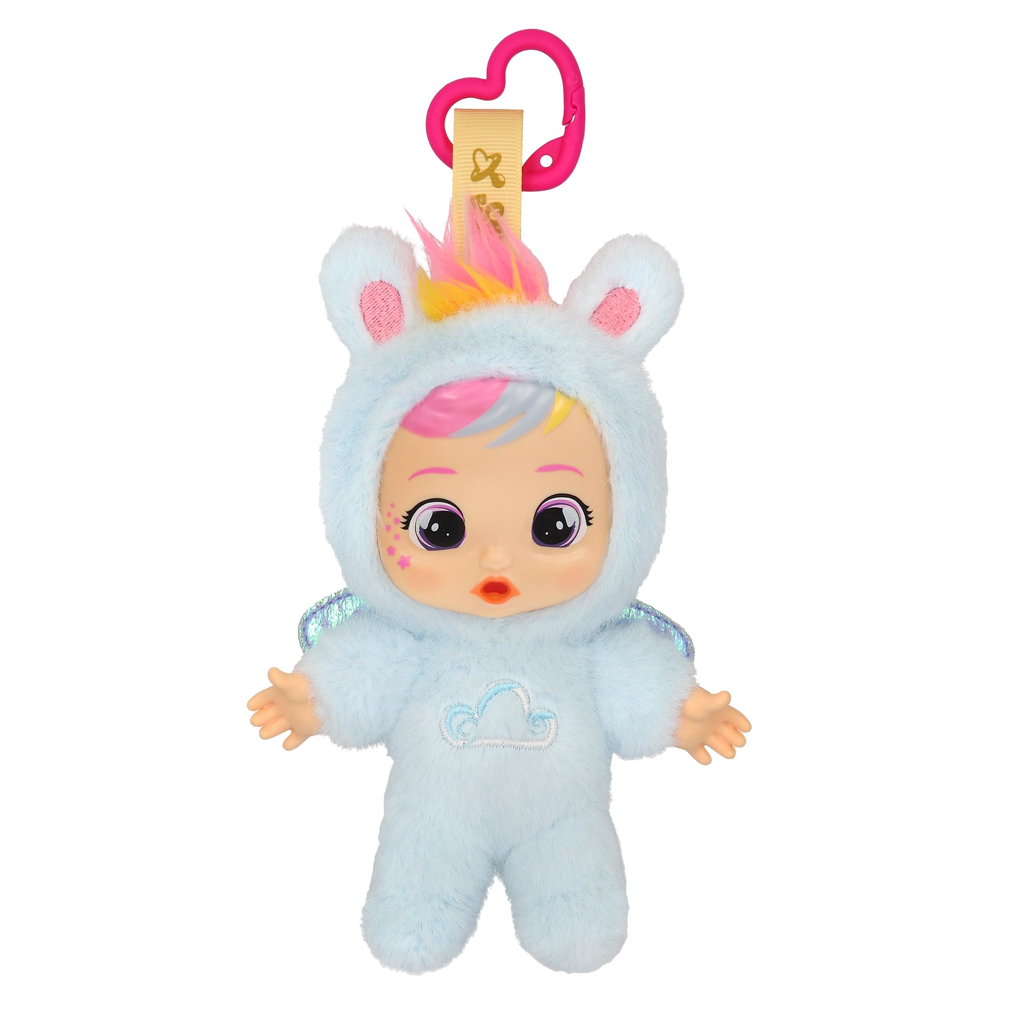 CRY Babies Cuties Jenna Plush Doll, Mini Plush Babies, Perfect to Take Anywhere Children from 3 Years